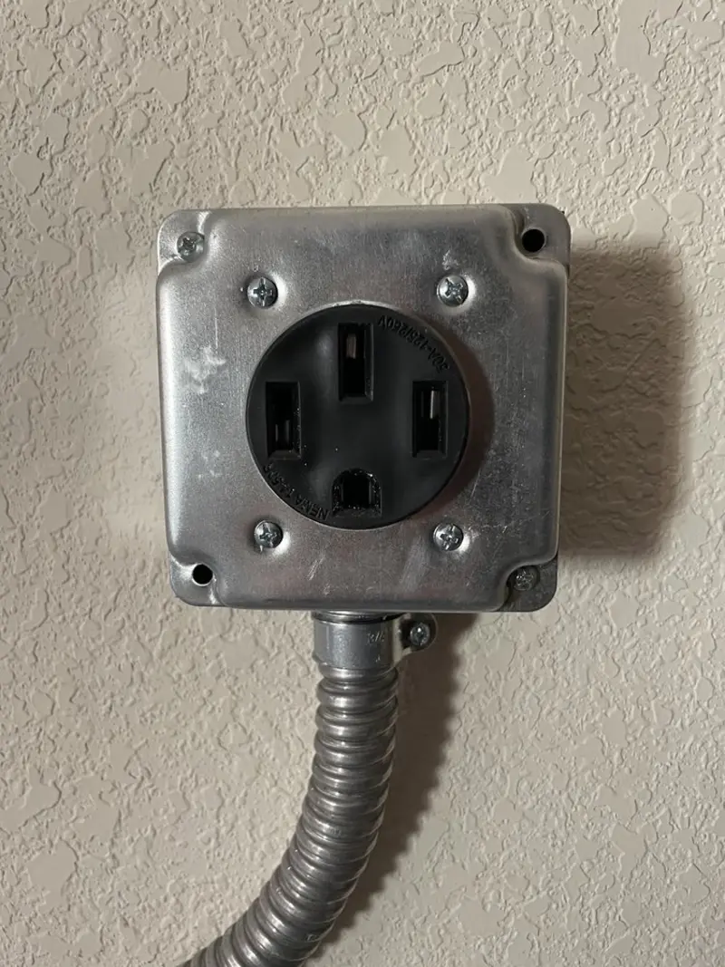 NEMA 14-50 outlet installed for Electrical Panel Upgrade in Beavercreek